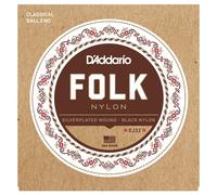 DAddario EJ32 Folk Nylon Classical Guitar Strings with Ball End