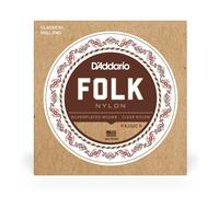 D'Addario EJ32C Folk Nylon Acoustic Guitar Strings, Ball-End