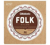DAddario EJ32C Folk Nylon Classical Guitar Strings with Ball End
