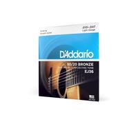 D'Addario EJ36 80/20 Bronze Light 12-String Acoustic Guitar Strings .010 -.047