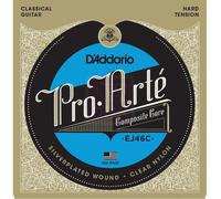 Classical Ball End Strings, Silver Plated Bass, Black Nylon D'Addario EJ32 Folk
