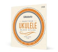 D'Addario Baritone Ukulele Strings EJ53B Pro-Arte Rectified – Black Nylon, 4-String Set, Pack of 1