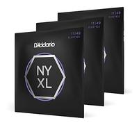 D'Addario Guitar Strings - NYXL Electric Guitar Strings - NYXL1149-3P - Unrivaled Strength, Tuning Stability, Enhanced Mid-Range - For 6 String Guitars - 11-49 Medium, 3-Pack
