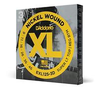 D'Addario Electric Guitar Strings, XL Nickel, EXL125-3D, Super Light Top/Regular Bottom Gauge 9-46, 6-String Set, Pack of 3