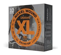 D'Addario Guitar Strings - XL Nickel Electric Guitar Strings - EXL140-10P - Perfect Intonation, Consistent Feel, Reliable Durability - For 6 String Guitars - 10-52 Light Top/Heavy Bottom, 10-Pack
