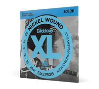 D'Addario Electric Guitar Strings, XL Nickel, EXL150H, High Strung/Nashville Tuning 10-26, 6-String Set, Pack of 1