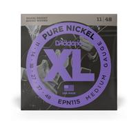 D'Addario EPN115 Pure Nickel Electric Guitar Strings - Blues/Jazz Rock - 11-48