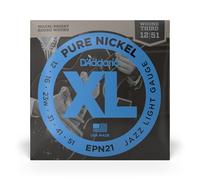 D'Addario Guitar Strings - XL Pure Nickel Electric Guitar Strings - Round Wound - Warm, Bright, Vintage Sound - EPN21 - Jazz Light, 12-51