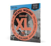 D'Addario EXL110W Nickel Wound Electric Guitar Strings, Regular Light, Wound 3rd, 10-46