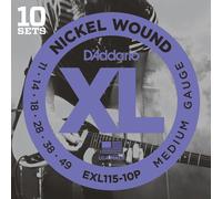 DAddario EXL115-10P Electric Strings 10 Pack