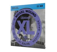 D'Addario - EXL115 Nickel Wound Electric Guitar Strings, Medium/Blues-Jazz Rock,
