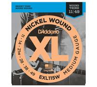 DAddario EXL115W Nickel Wound Medium Rock Wound 3rd 11-49