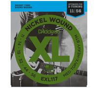 DAddario EXL117 Nickel Wound Medium Top/Extra Heavy Bottom 11-56