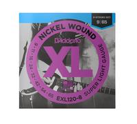 Daddario Exl120-8 8-string Nickel Wound Electric Guitar Strings Super Light 9-65