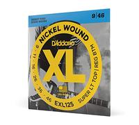 D'Addario Guitar Strings - XL Nickel Electric Guitar Strings - EXL125 - Perfect Intonation, Consistent Feel, Reliable Durability - For 6 String Guitars - 9-46 Super Light Top/Regular Bottom