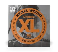D'Addario EXL140-10P Nickel Wound Electric Guitar Strings, Light Top/Heavy Botto