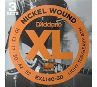 D'Addario EXL140-3D XL Electric Guitar Strings - Light Top/Heavy Bottom - 10-52