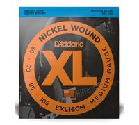 D'ADDARIO EXL160M BASS GUITAR STRINGS MEDIUM SCALE NICKEL WOUND - MEDIUM 50-105