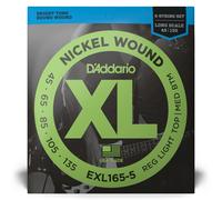 D'Addario EXL165-5 Nickel 5-String 45-135 Bass Strings, Long Scale