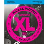 D'Addario EXL170M Nickel Wound 45-100 Medium Scale Bass String Set