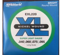 D'Addario EXL220 Long Scale Bass Guitar Strings Super Light 40 - 95