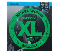 D'Addario EXL220BT 40-95 Balanced Tension Super Light Nickel Wound Bass Guitar Strings