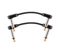 D'Addario Flat Patch Cable, 2 Inch Right Angle, Twin Pack (NEW)