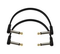 D'Addario Flat Patch Cable, 6 Inch Right Angle, Twin Pack (NEW)