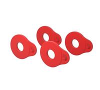 D'Addario Flex Lock Strap Blocks - Locks Straps In Place - Protect Your Instrument with No Modifications or Hardware - Easy to Attach - Set of 4 Blocks - Red