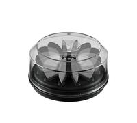 D'Addario Guitar Pick Holder 360 - Case for up to 12 Picks, Clear Lid, Gift for Musicians