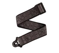 D'Addario Auto Lock Guitar Strap - Acoustic & Electric Guitar Accessories - Easy to Use Auto Locking Guitar Straps - Uses Existing Guitar Strap Buttons - Vintage Sun, Silver