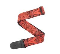 D'Addario Guitar Strap - Guitar Accessories - Electric Guitar Strap, Acoustic Guitar Strap, Acoustic Electric Guitar Strap & Bass Guitar Strap - Tiki Mask - Red - 2" Wide