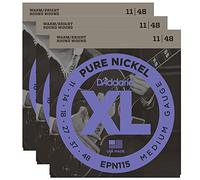 D'addario Guitar Strings | 3 Pack | EPN115 Pure Nickel Electric