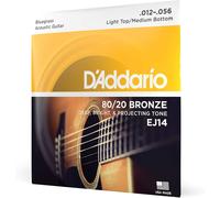 D'Addario Guitar Strings Acoustic Guitar 80/20 Bronze 6 String Guitar Music