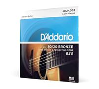 DAddario EJ11 80/20 Bronze Acoustic Guitar Strings Light 12-53