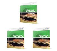 D'Addario Guitar Strings - Acoustic Guitar Strings - 85/15 Bronze - For 6 String Guitar - Full, Bright Tone - EZ890 - Super Light, 9-45 (Pack of 3)