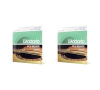 D'Addario Guitar Strings - Acoustic Guitar Strings - 85/15 Bronze - For 6 String Guitar - Full, Bright Tone - EZ920 - Medium Light, 12-54 (Pack of 2)