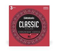 D'Addario EJ27N Student Nylon Classical Guitar Strings, Normal Tension, 3 Sets