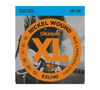 D'ADDARIO GUITAR STRINGS EXL140 NICKEL WOUND 10-52 ELECTRIC LIGHT TOP/HEAVY BTM