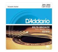 D'ADDARIO GUITAR STRINGS - EZ910 - 85/15 BRONZE - 11 - 52 - ACOUSTIC - LIGHT