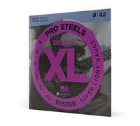 D'Addario Pro Steels Stainless Steel 9-42 Electric Guitar Strings, Super Light