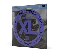 D'Addario Guitar Strings - ProSteels Electric Guitar Strings - Round Wound - Brighter, Crunchier, Increased Sustain - EPS515 - Medium, 11-50