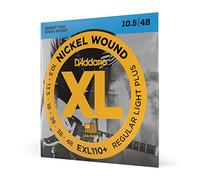 D'Addario Guitar Strings - XL Nickel Electric Guitar Strings - EXL110+ - Perfect Intonation, Consistent Feel, Reliable Durability - For 6 String Guitars - 10.5-48 Regular Light Plus
