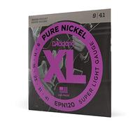D'Addario EPN120 XL Pure Nickel Electric Guitar Strings 09-41