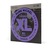D'Addario Pure Nickel 11-48 Electric Guitar Strings, Jazz Rock