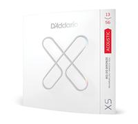 D'Addario Acoustic Guitar Strings, XS 80/20 Bronze Coated, XSABR1356, Medium Gauge 13-56, 6-String Set, Pack of 1