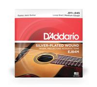 D'Addario Gypsy Jazz Acoustic Guitar Strings - EJ84M - Loop End - Medium, 11-45