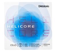 D'Addario Cello Single String Helicore H512-4/4M – D, 4/4 Scale, Medium Tension