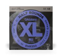 D'Addario Half Rounds Stainless Steel 12-52 Electric Guitar Strings, Jazz Light