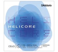 D'Addario Cello String Helicore 3/4 Scale Medium Tension Single C